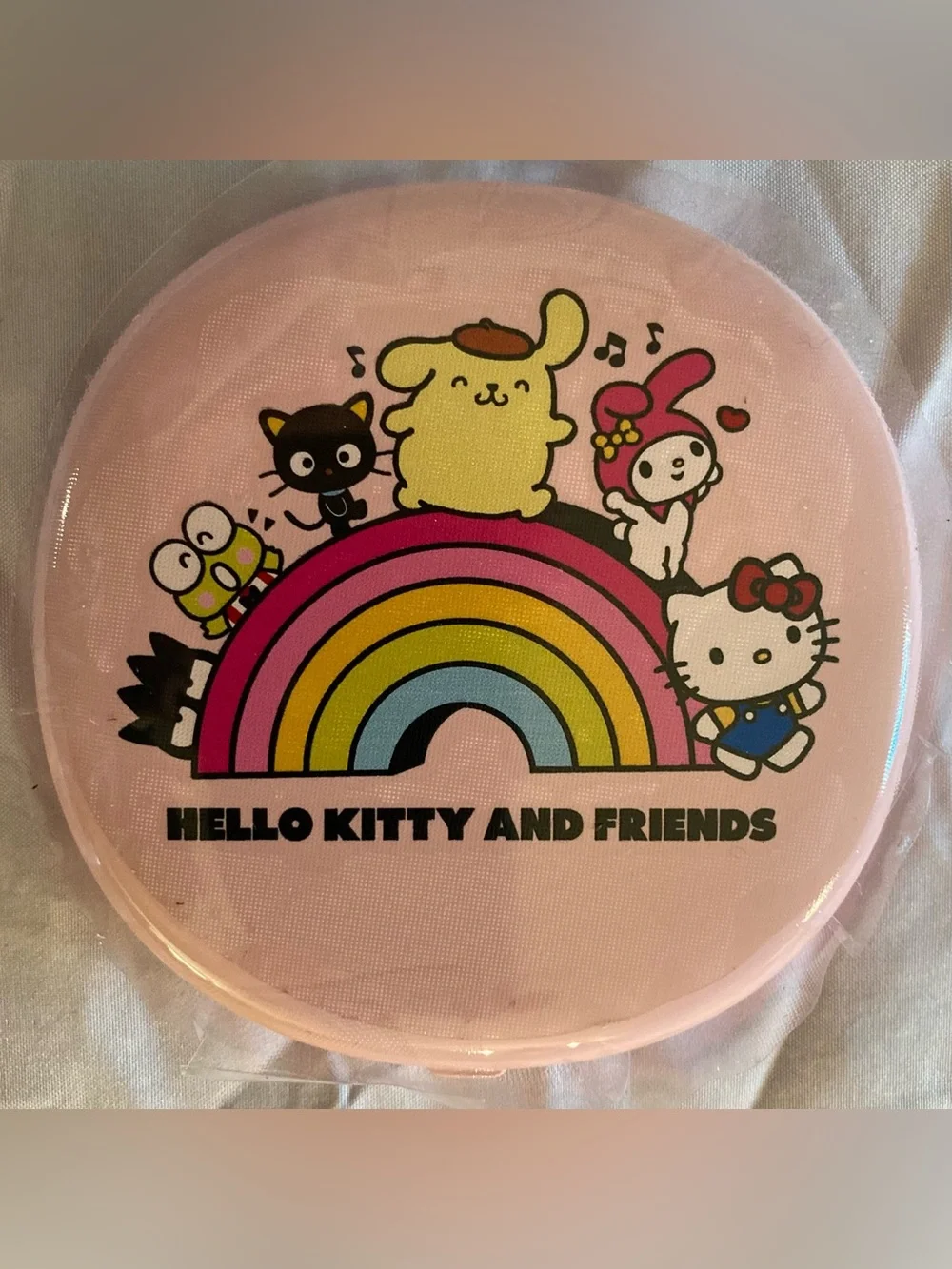 Hello Kitty and Friends LED Pink Rainbow Compact Mirror